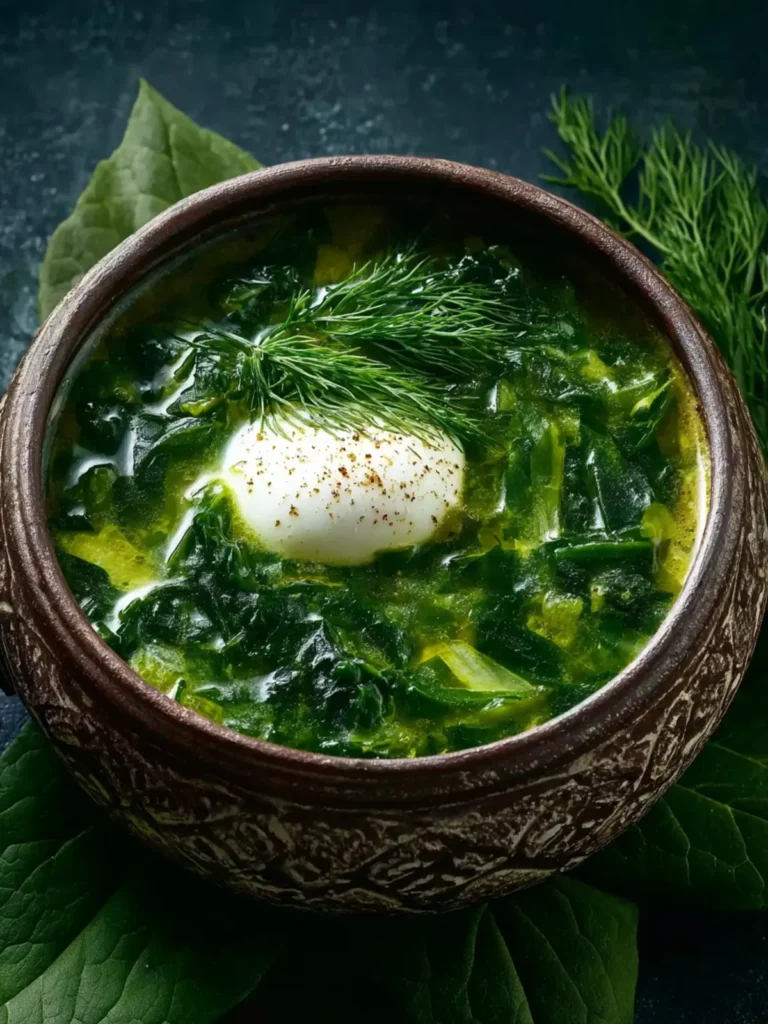 Green Borscht (Ukrainian Sorrel Soup) First Image