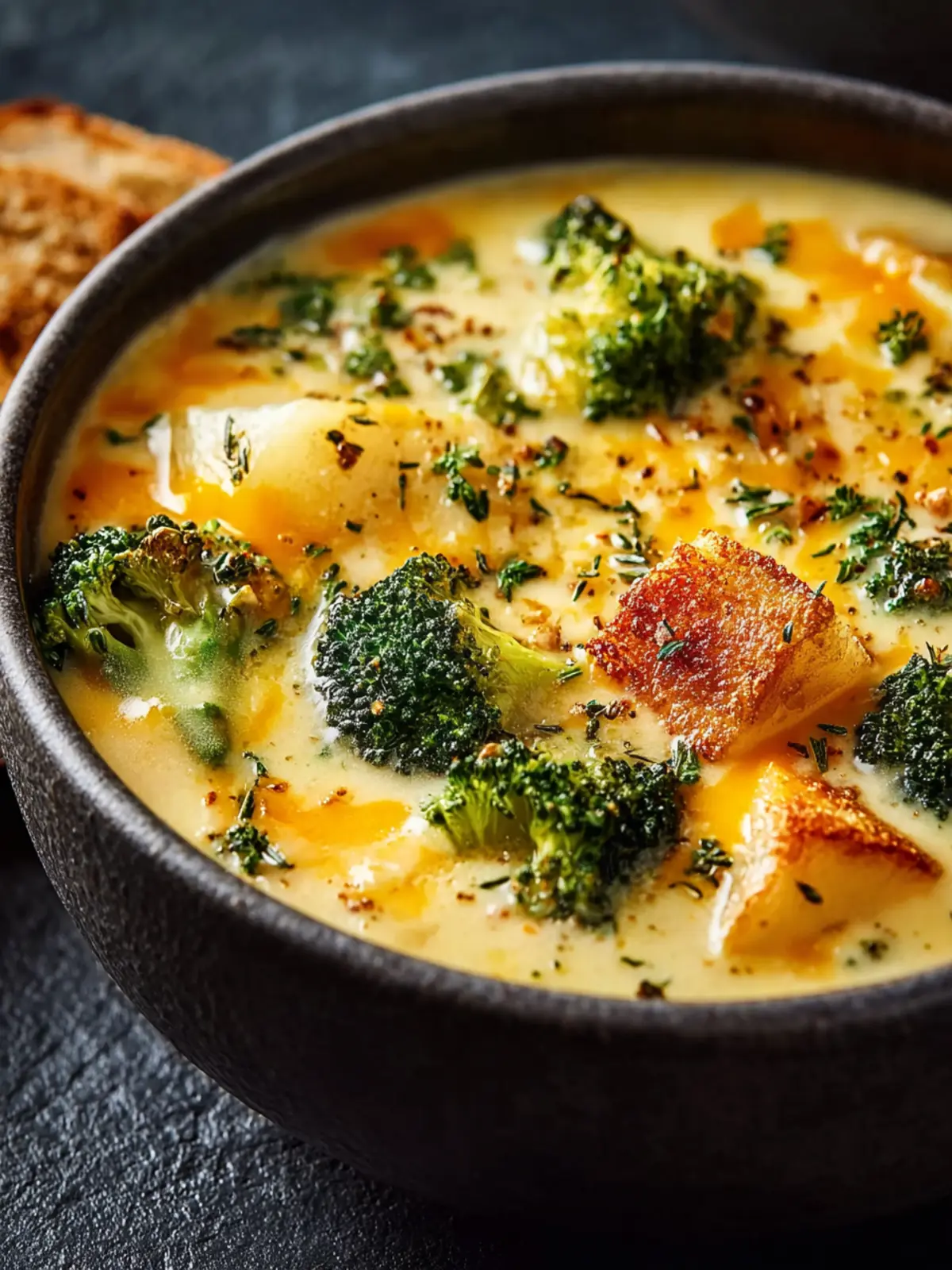 Broccoli Potato Cheese Soup Recipe First Image