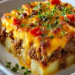 cheesy hamburger potato casserole First Image