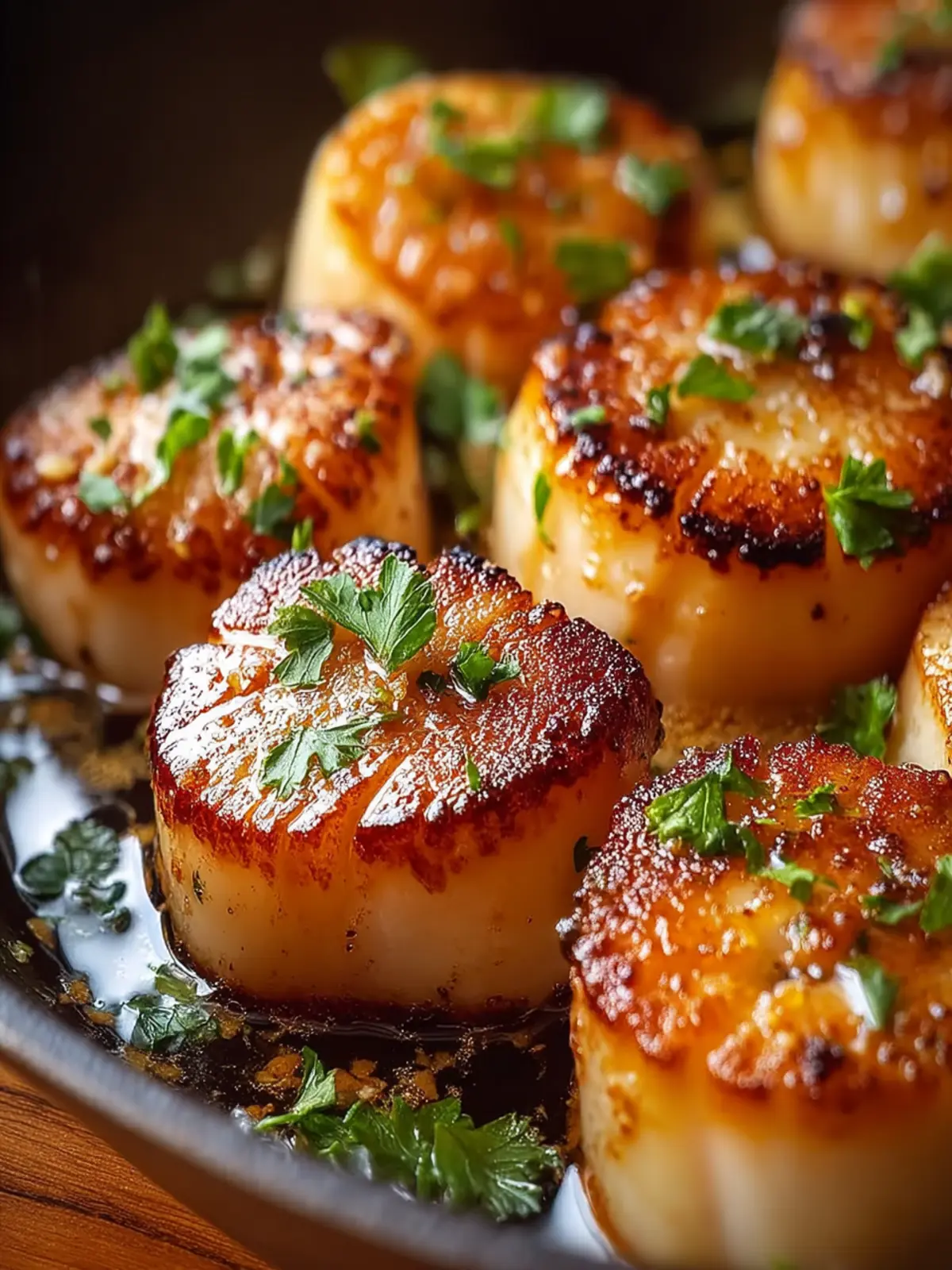 Healthy Cast Iron Pan Seared Scallops First Image