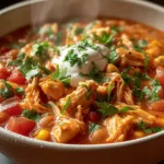 Slow Cooker Buffalo Chicken Chili Recipe First Image