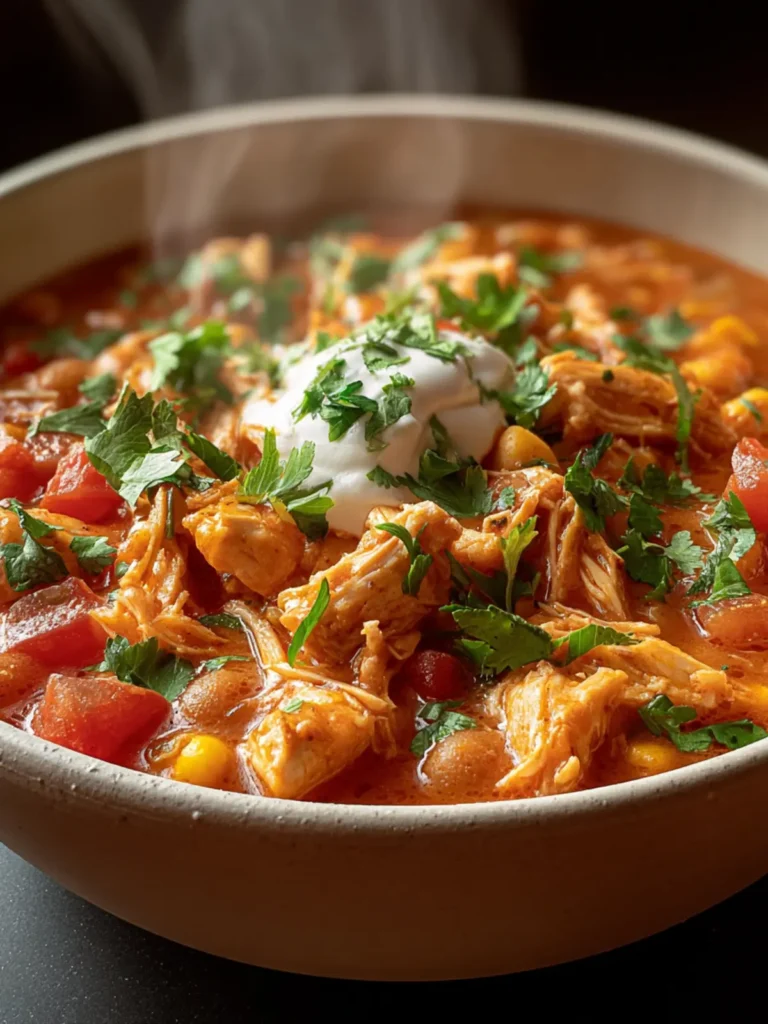 Slow Cooker Buffalo Chicken Chili Recipe First Image