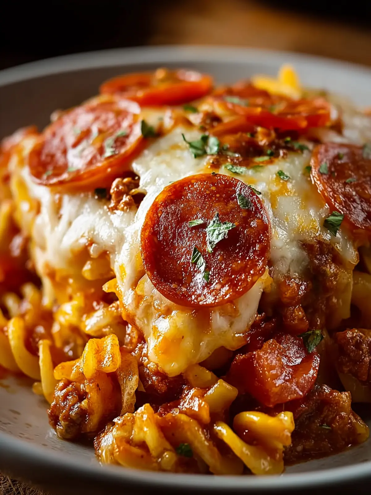 Crockpot Pizza Casserole First Image