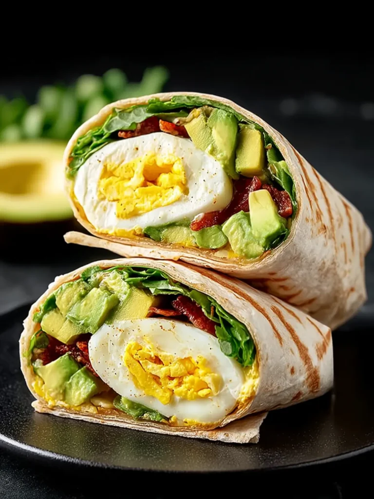 Breakfast Wrap with Egg and Avocado First Image