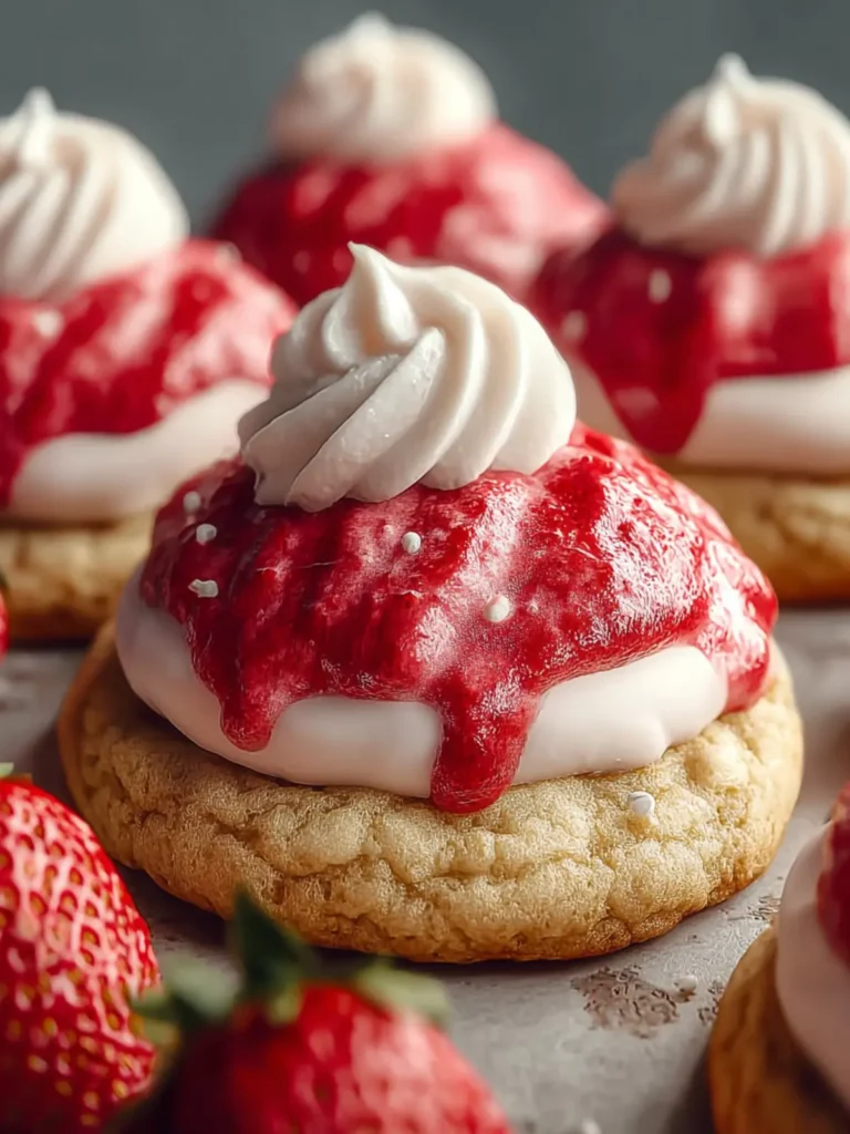 Strawberry Cheesecake Cookies First Image