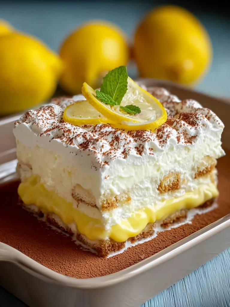 Indulge in 5-Minute Limoncello Tiramisu Delight First Image