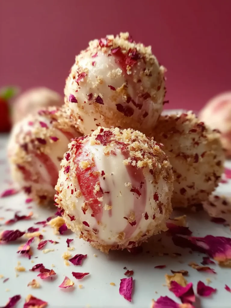 Strawberry Cheesecake Protein Balls First Image