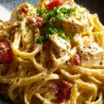 Creamy Chicken Carbonara-Style Pasta First Image