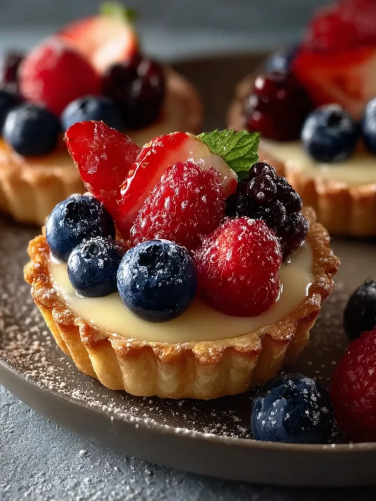 Berry Custard Tartlets First Image