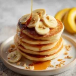 Fluffy Banana Pancakes with Pancake Mix First Image