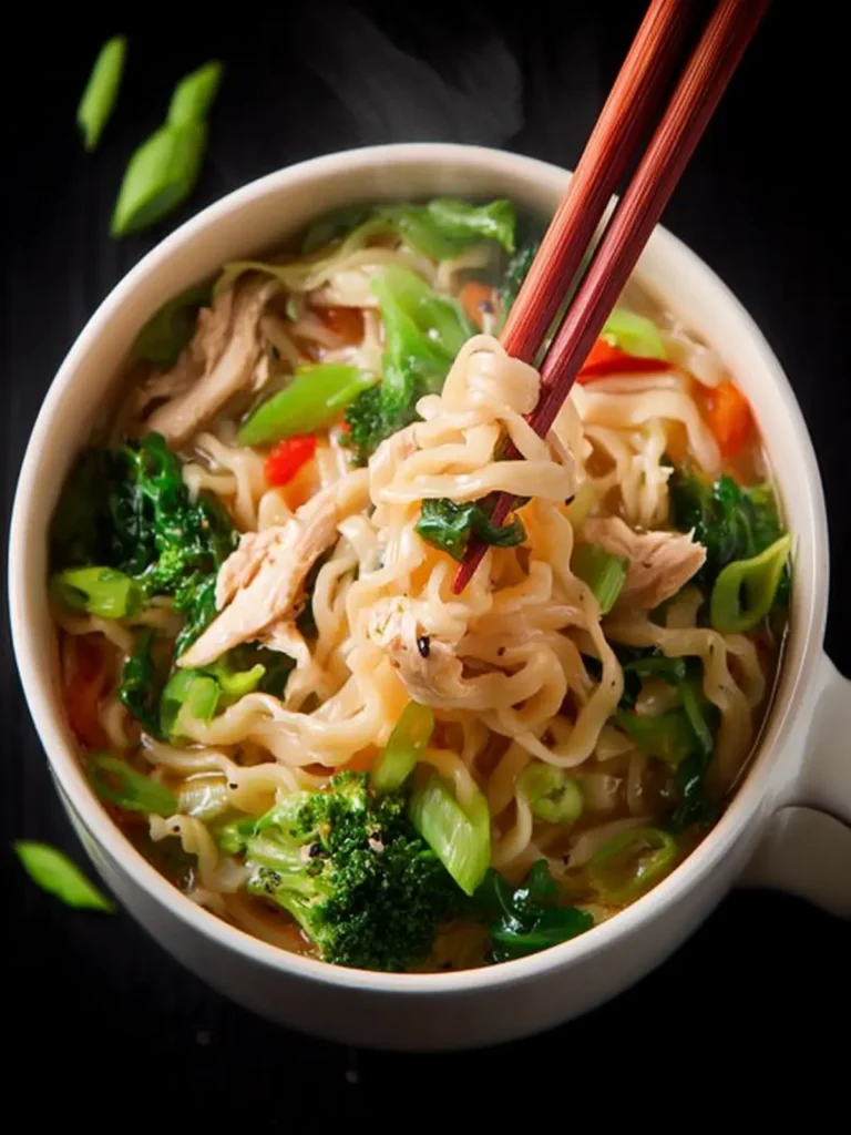 Homemade Chicken and Vegetable Pot Noodle First Image