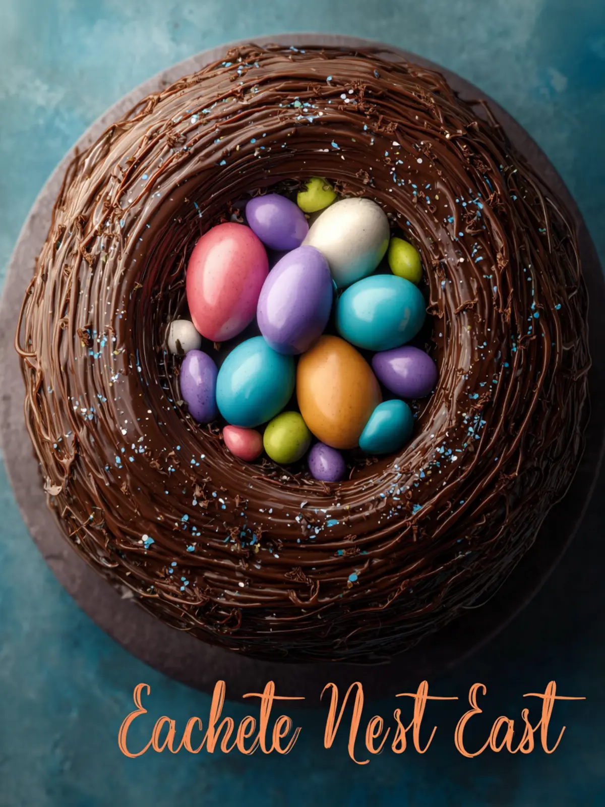 Chocolate Easter Egg Nest Cake First Image