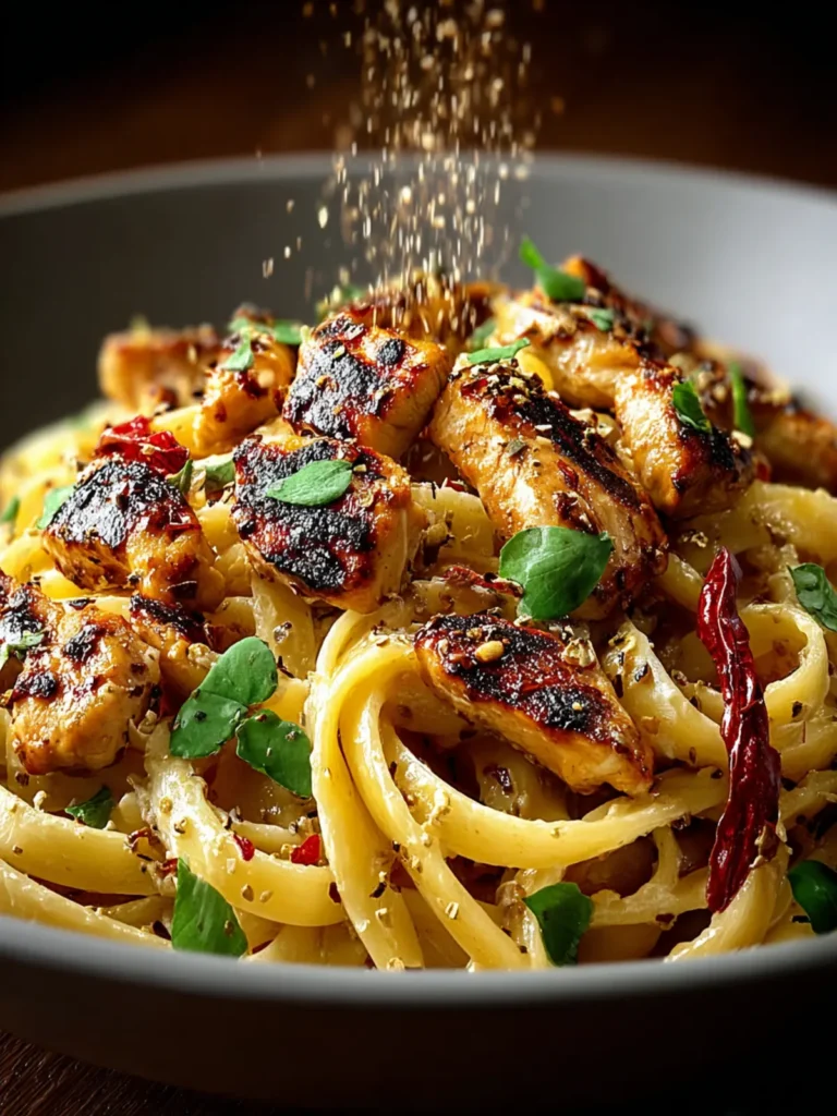 Honey Pepper Pasta with Chicken Recipe First Image