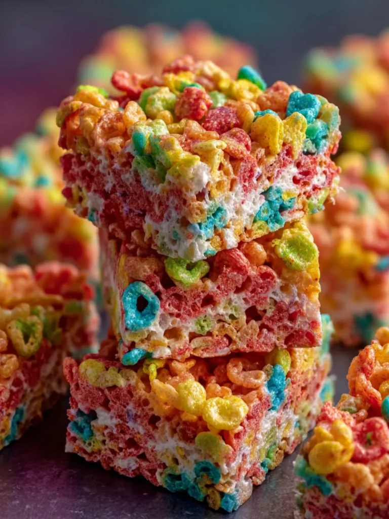 Fruity Pebbles Rice Krispie Treats First Image