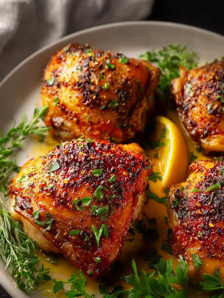 Crispy Damn Oven-Roasted Chicken Thighs First Image