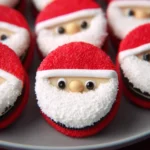 Easy No Bake Santa Oreos Holiday Cookies First Image