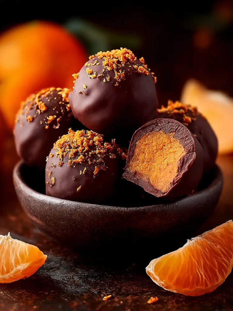 Dark Chocolate Orange Truffles Recipe First Image