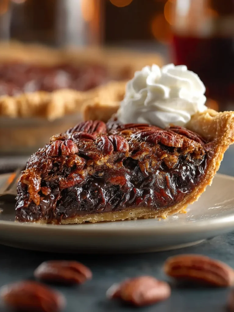 Chocolate Bourbon Pecan Pie First Image