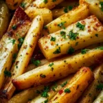 Garlic Butter Roasted Parsnips First Image