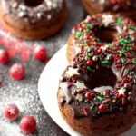 Chocolate Gingerbread Baked Doughnuts First Image
