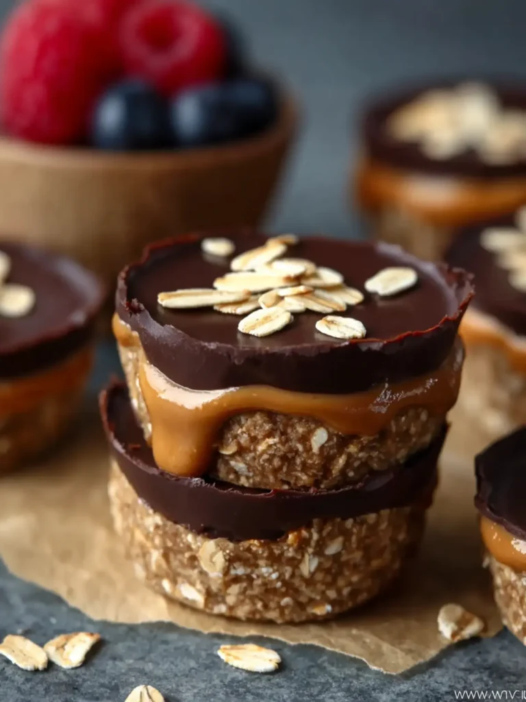 No Bake Peanut Butter Oat Cups First Image
