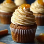 Pumpkin Spiced Cupcakes with Orange Curd First Image