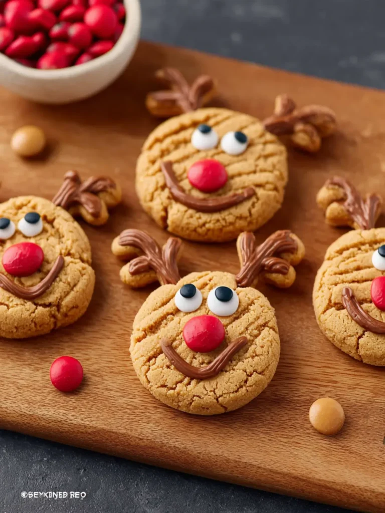 Peanut Butter Reindeer Cookies First Image