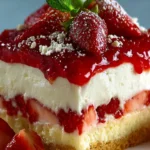 Strawberries and Cream Dream Layer Cheesecake Cake First Image