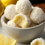 Lemon Coconut Snowball Cookies First Image