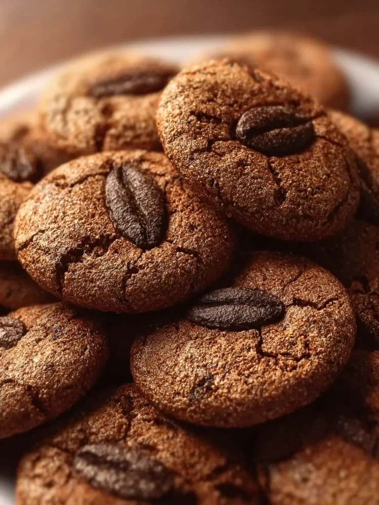 Chewy Coffee Bean Cookies First Image