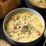 Cheesy Ham and Potato Soup First Image