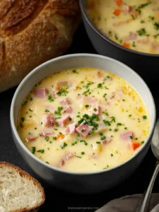 Cheesy Ham and Potato Soup First Image