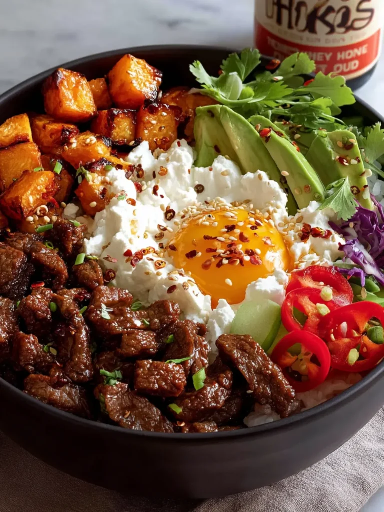 Hot Honey Beef Bowl Cottage Cheese First Image